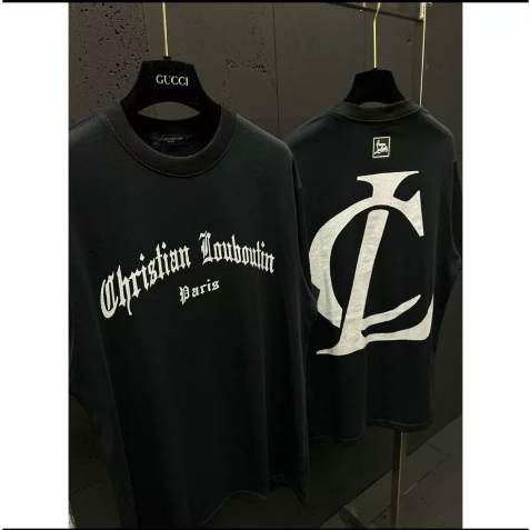 Áo Thun Kim Tuyến LOUBOUTIN Form Rộng Unisex Nam Nữ | BigBuy360 - bigbuy360.vn