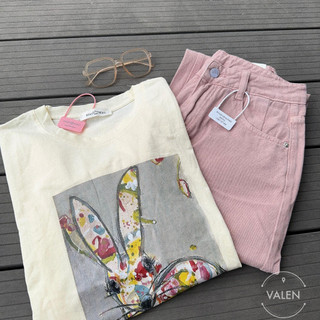 Áo pull MM Thỏ art sắc màu ( 4100 )