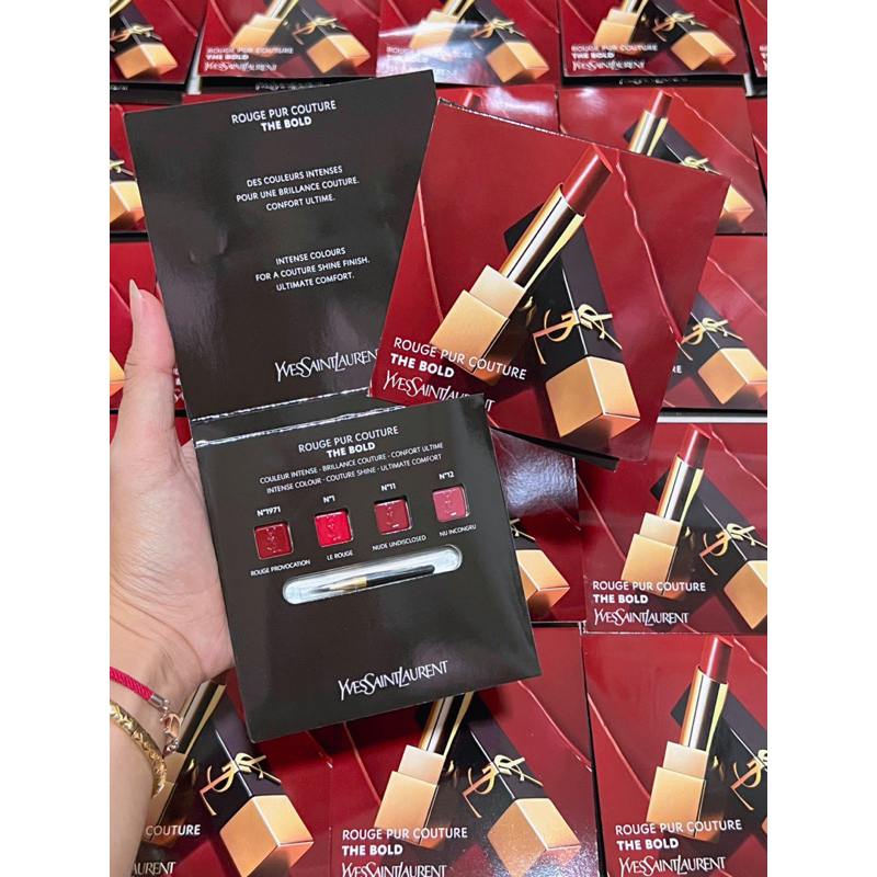 Sample Son YSL The Bold 4 ô kèm cọ