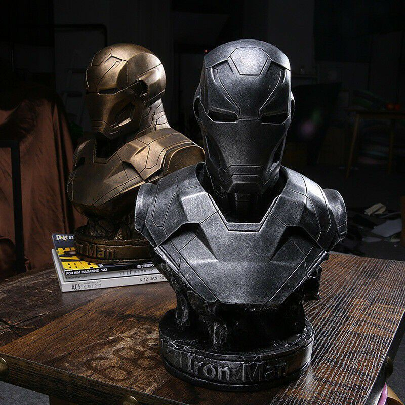Mô hình Iron Man tượng bán thân Tony Stark MK46, 18cm