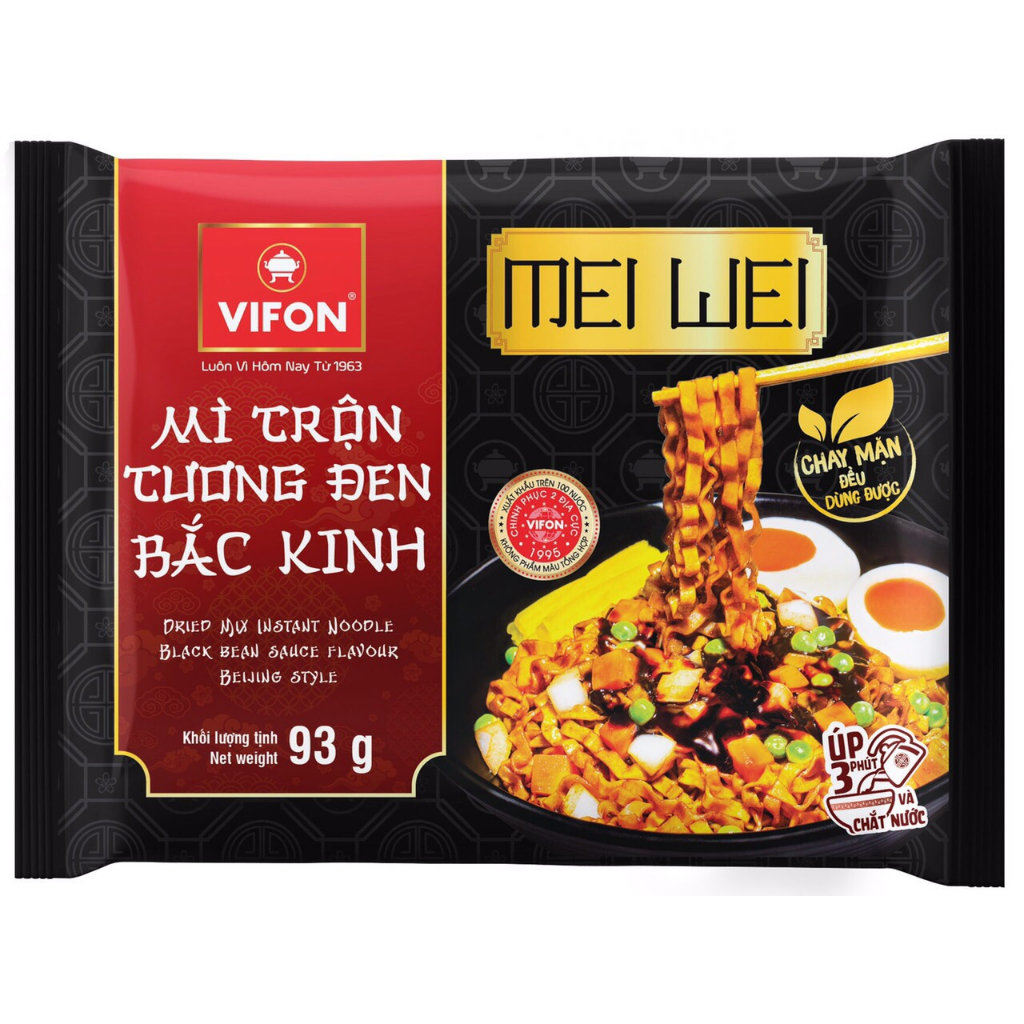 Mì trộn tương đen Bắc Kinh 93gr, Thùng 24 gói.
