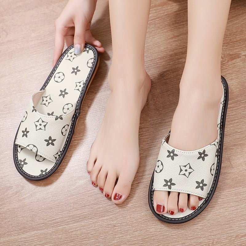 Dép da nam nữ LV hàng QCCC - Dép lê nam nữ siêu êm, siêu hot #trend #2023