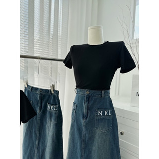SET ÁO THUN KÈM CHÂN VÁY JEANS