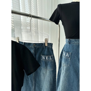 SET ÁO THUN KÈM CHÂN VÁY JEANS