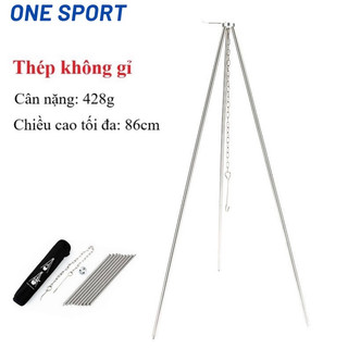 Giá treo xoong nồi 3 chân cao cấp dã ngoại BSWolf-SK053