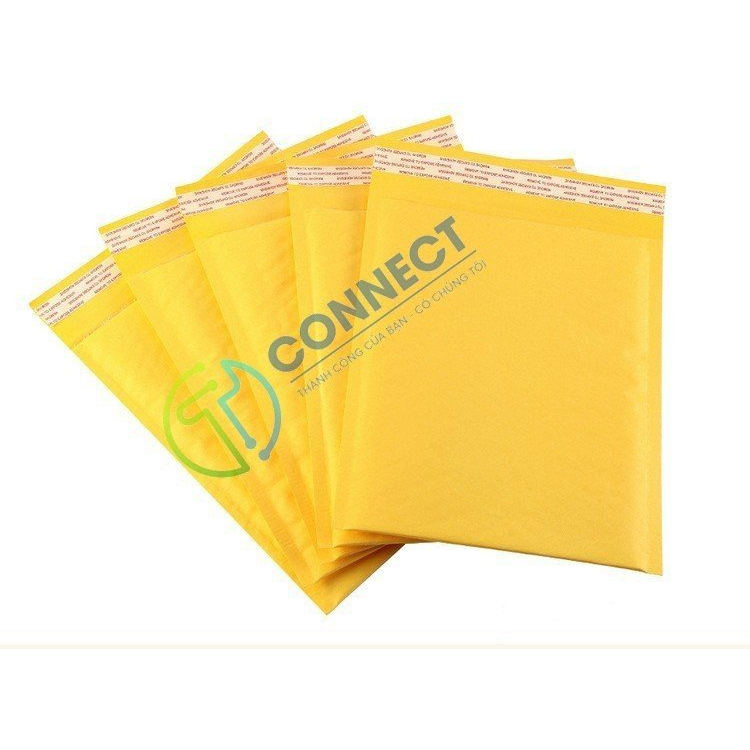 Combo 50 túi gói hàng chống sốc cao cấp, túi bóng khí kích thước 11cm x 15cm