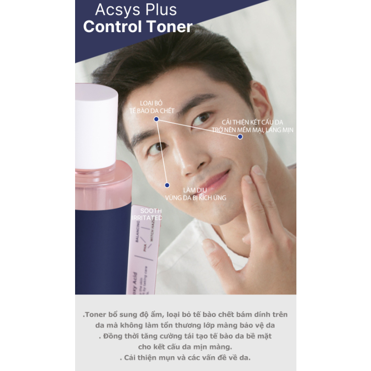 Toner PHA 5% làm sạch và tái tạo da Dr. for Skin Acsys Plus