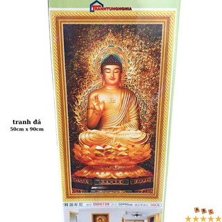 Tranh đính đá phật a di đà D9739 (50cm x 90cm)
