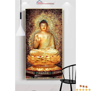 Tranh đính đá phật a di đà D9739 (50cm x 90cm)