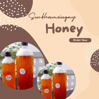 [Mật Ong Rừng Nguyên Chất] 300ML Mật Ong Rừng Tự Nhiên - Mật Ong Ruồi Núi Rừng - Không Phải Ong Nuôi-Không Pha Tạp Chất