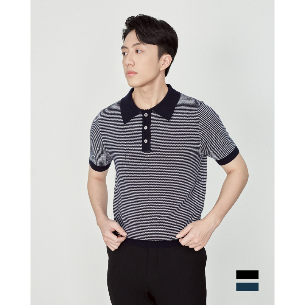 Áo polo nam ngắn tay - Dwarfs - Modern Collar Knit 023