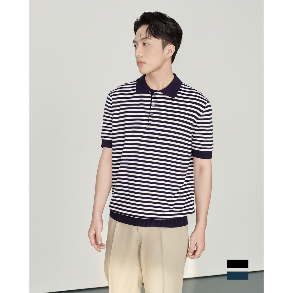 Áo polo nam ngắn tay - Dwarfs - Marine Collar Knit 023