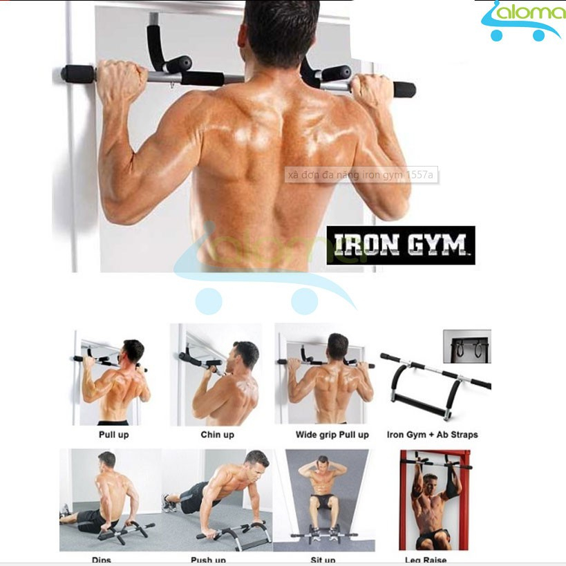 XÀ ĐƠN GẮN CỬA IRON GYM ĐA NĂNG NHIỀU ĐỘNG TÁC