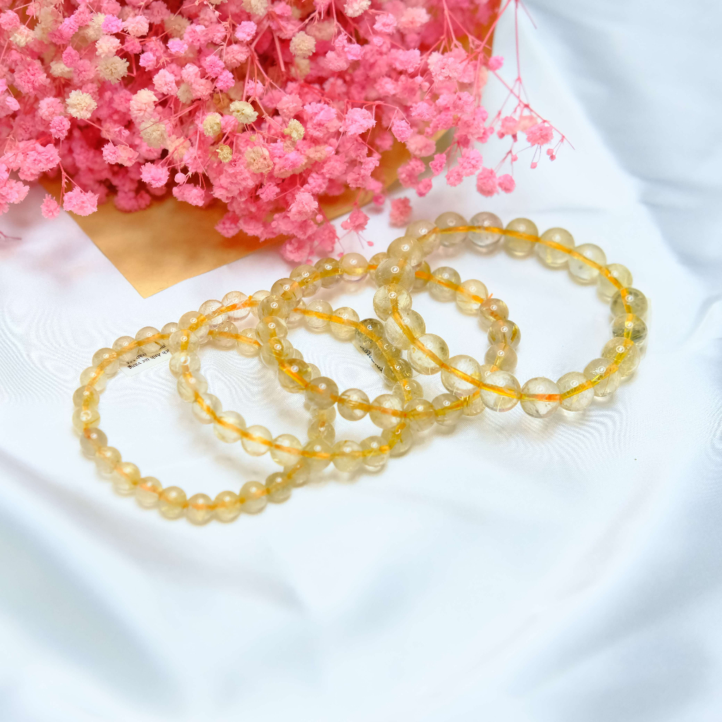 Vòng tay TA tóc vàng thiên nhiên thu hút thịnh vượng tài lộc UPCARA