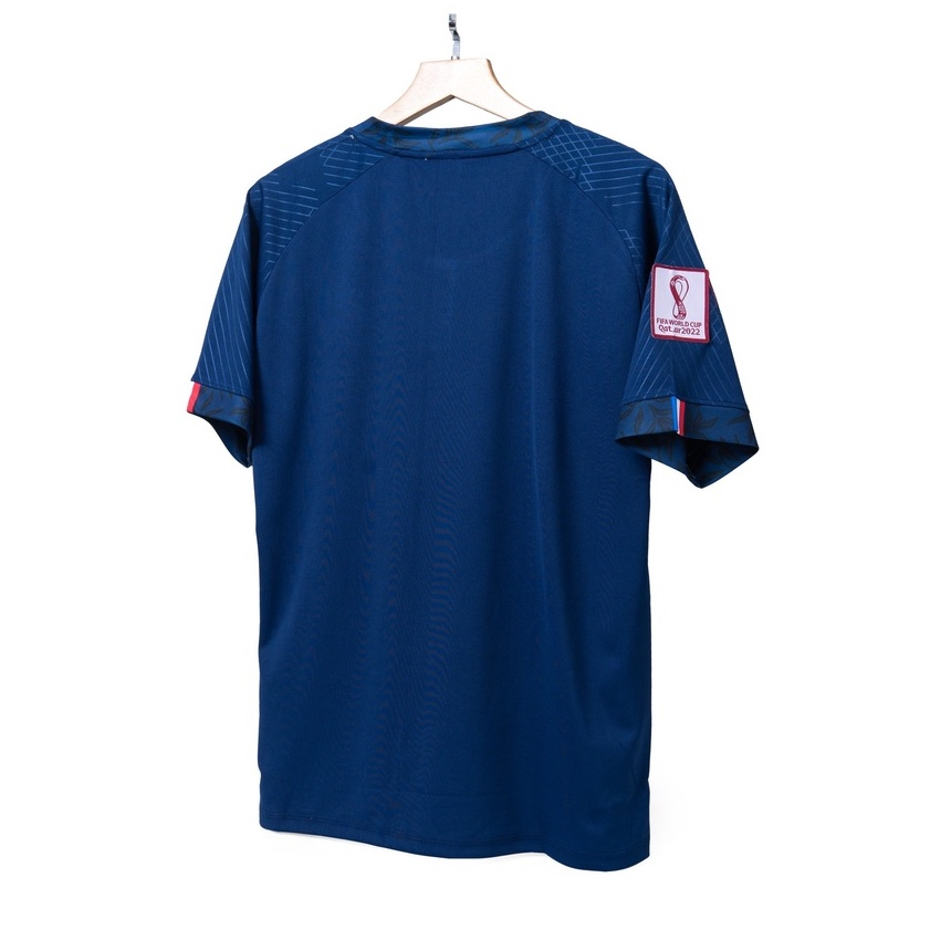 Quần Áo Bóng Đá, Đồ Đá Banh Đội Tuyển Mbappe PHÁP Xanh Đen 2023 8kg - 88kg - Thun Lạnh Cao Cấp, Không Nhăn