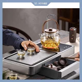 Bàn trà điện thông minh đa năng có chức năng hút nước tự động, sấy khô khử khuẩn chén mã SP M-K3