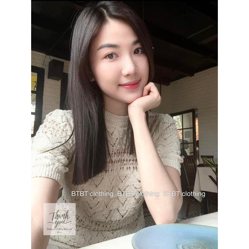ÁO LEN MONGTOGHI MÀU KEM HỌA TIẾT RĂNG CƯA SANG CHẢNH