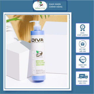 Dầu xả Diva New giữ màu cho tóc khô hư tổn 500ml-Chai
