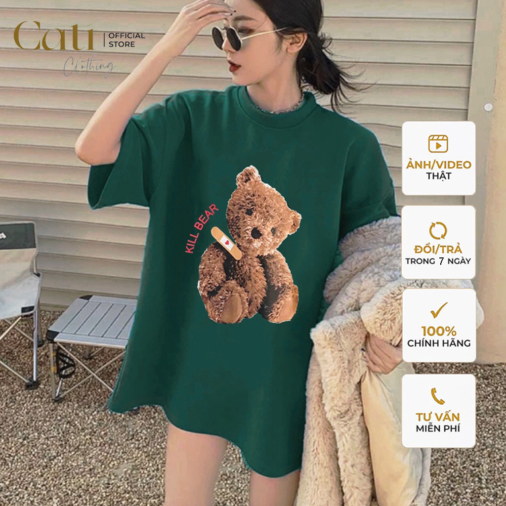 Áo phông thun hình gấu cute