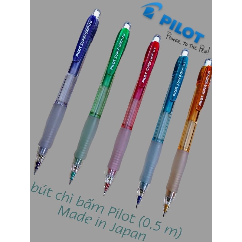 Bút chì Bấm Pilot (Super Grip/0.5m) . Made in Japan