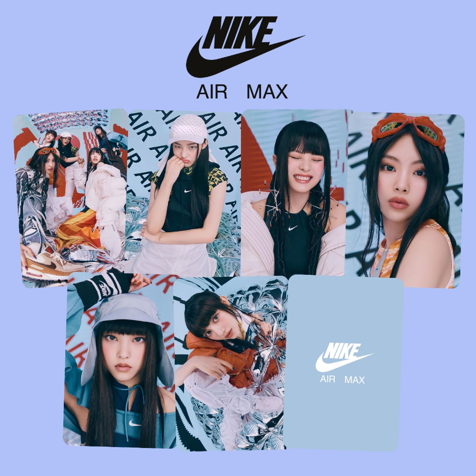Set 6 card NewJeans x Nike