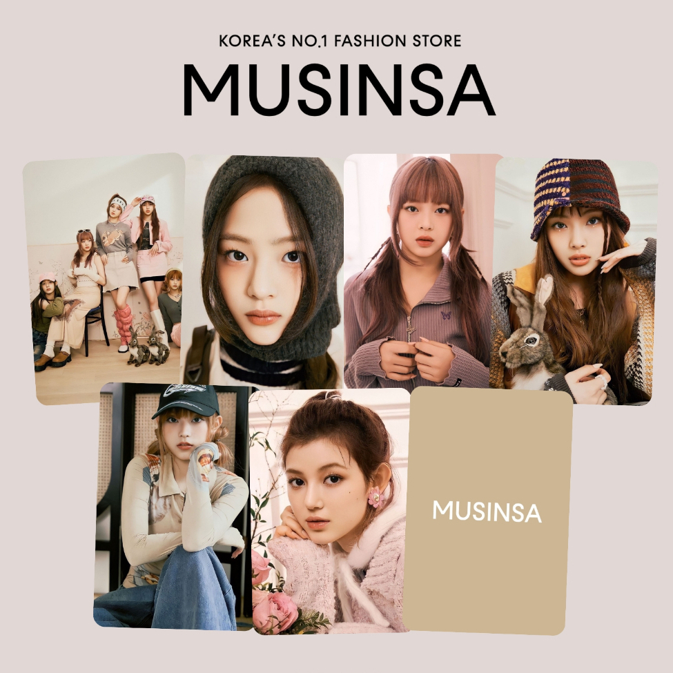 Set 6 card NewJeans x Musinsa