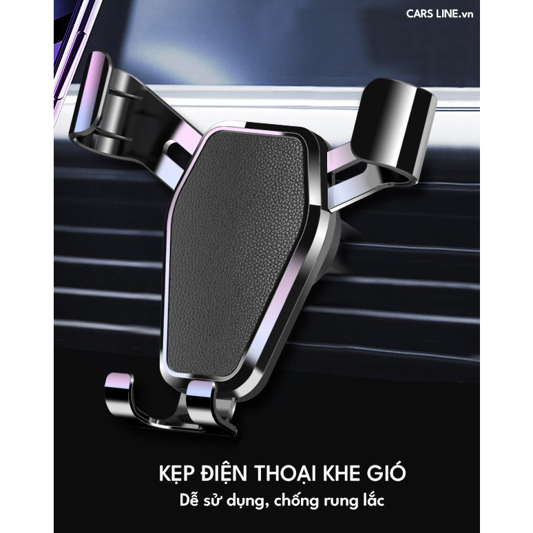 Giá đỡ điện thoại kẹp khe gió xe hơi Ô tô - Giá đỡ điện thoại chất lượng cao - Kích thước phù hợp cho nhiều thiết bị.