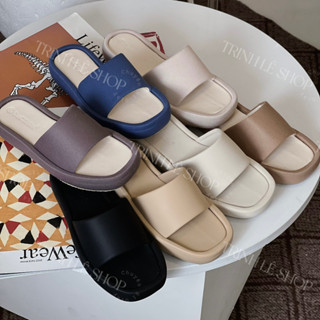 Dép Bệt Nữ Quai Ngang Đế Cao Bánh Mì 3 Phân Cao Cấp - Dép Quai Ngang Đế Dày Trinh Lê Shop Giày Dép 09