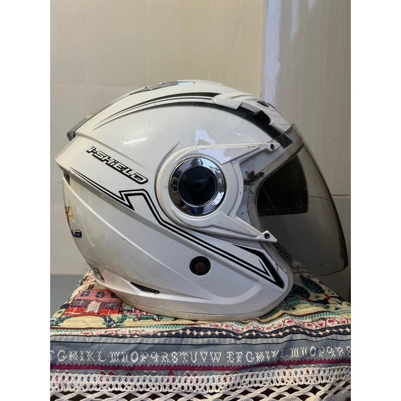 Nón bảo hiểm 3/4 index titan 7 i-shield 2 kính thái lan đã qua sử dụng