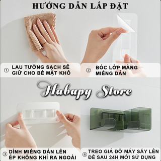Giá treo máy sấy tóc dán tường