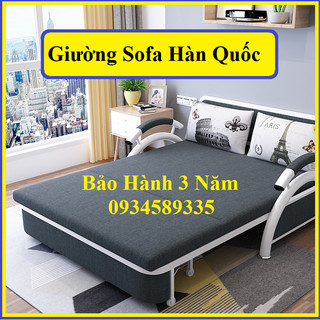 Giường Sofa Thông Minh Hàn Quốc, Giường Sofa Gấp gọn , Ghế Sofa Đa Năng Khung Thép Sơn Tĩnh Điện Tặng Kèm 2 Gối