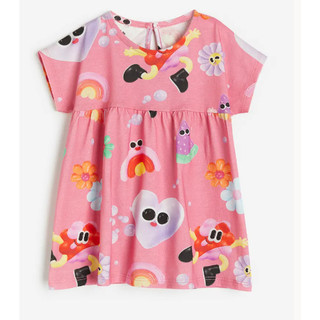 Váy hồng minie bé gái HM