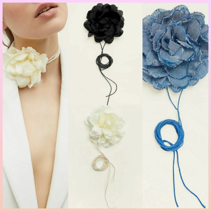 CÁC MẪU CHOKER HOA VẢI (nhiều mẫu, nhiều màu)