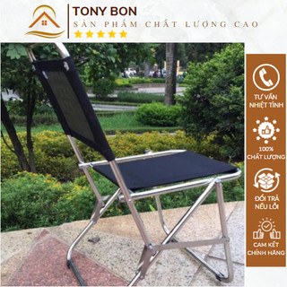 Ghế xếp inox vải dù cao cấp
