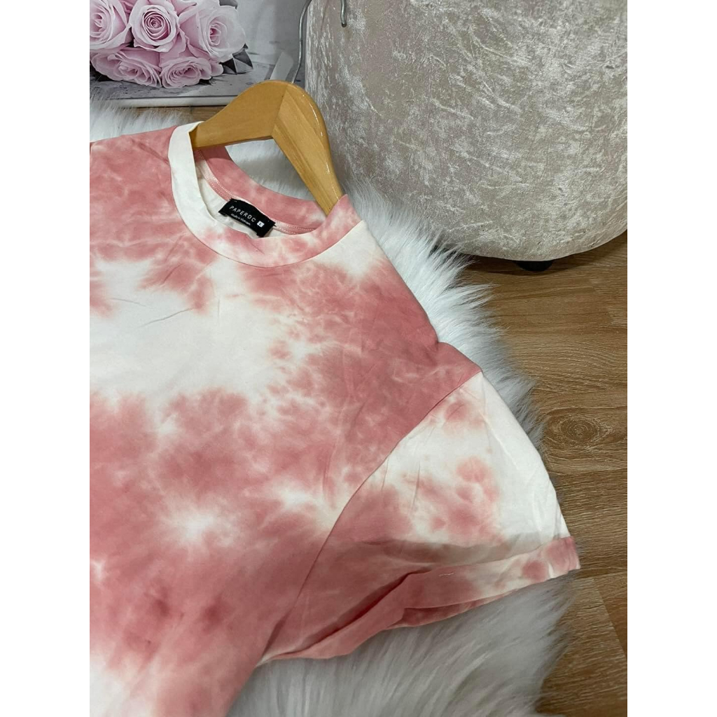 Áo thun nữ cotton loang màu vnxk