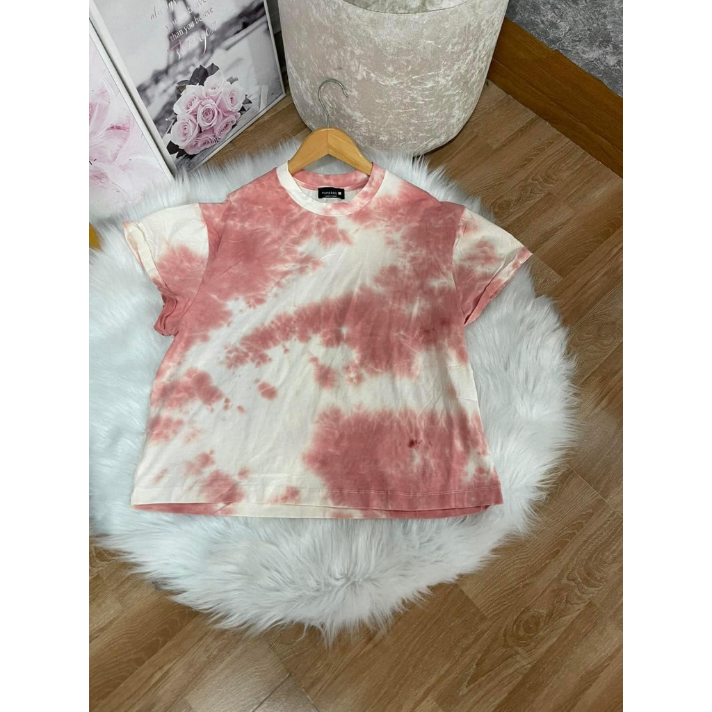 Áo thun nữ cotton loang màu vnxk