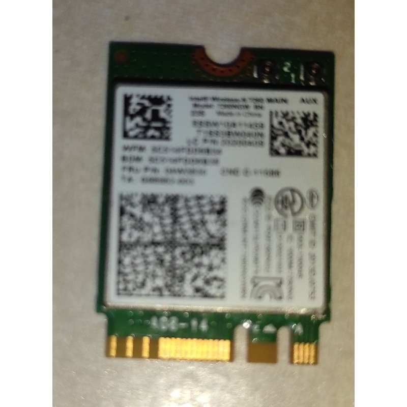 Card wifi Intel 7260 tháo máy, chuyên cho laptop Lenovo