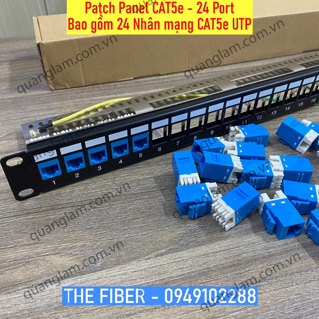 Patch Panel CAT5e 24Port UTP