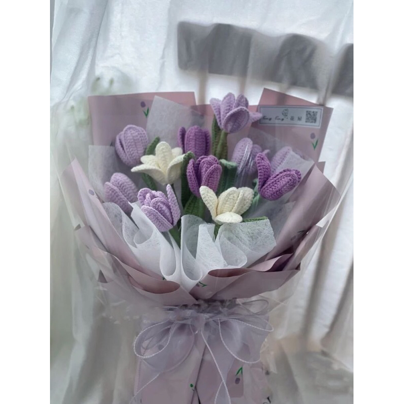 Bó hoa len handmade nhiều mẫu