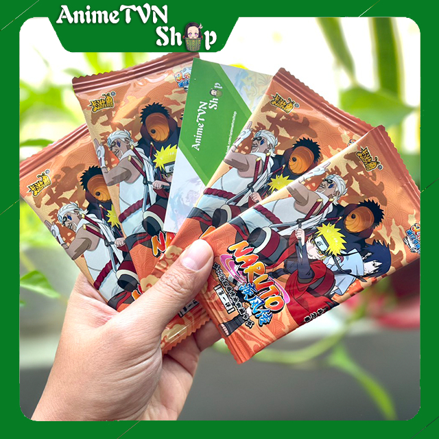 Thẻ bài nhân phẩm Anime/Manga/ Naruto Shippuden - Ninja Shinobi Làng lá hỏa quốc (1 Pack ngẫu nhiên trong hình)