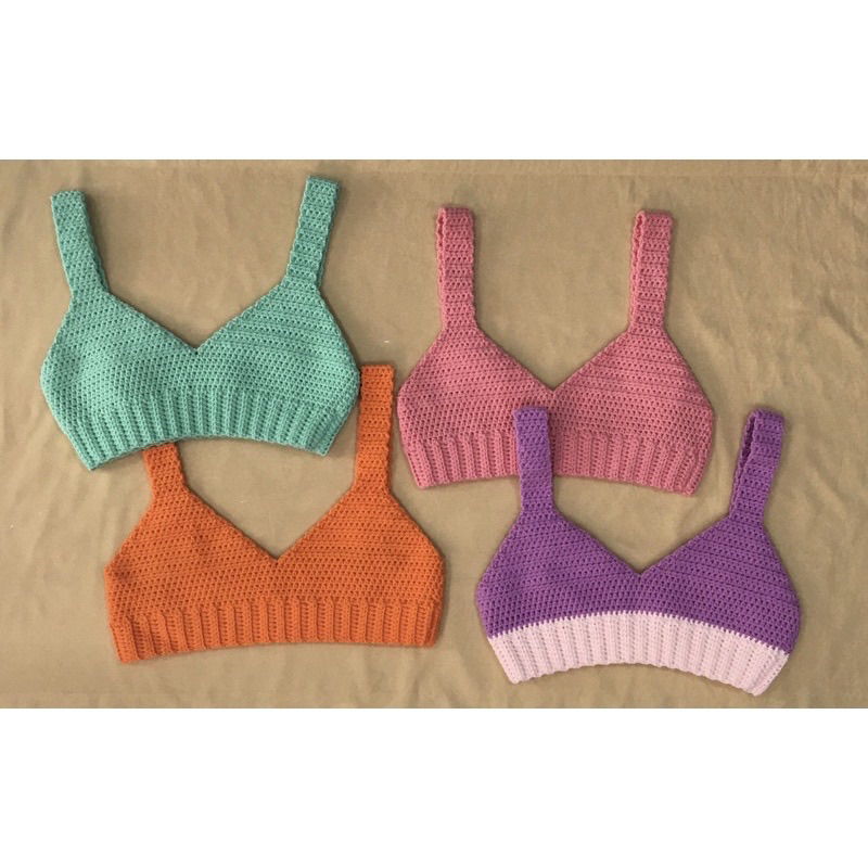 Áo bikini crochet - bikini len móc handmade đi biển, đi chụp ảnh