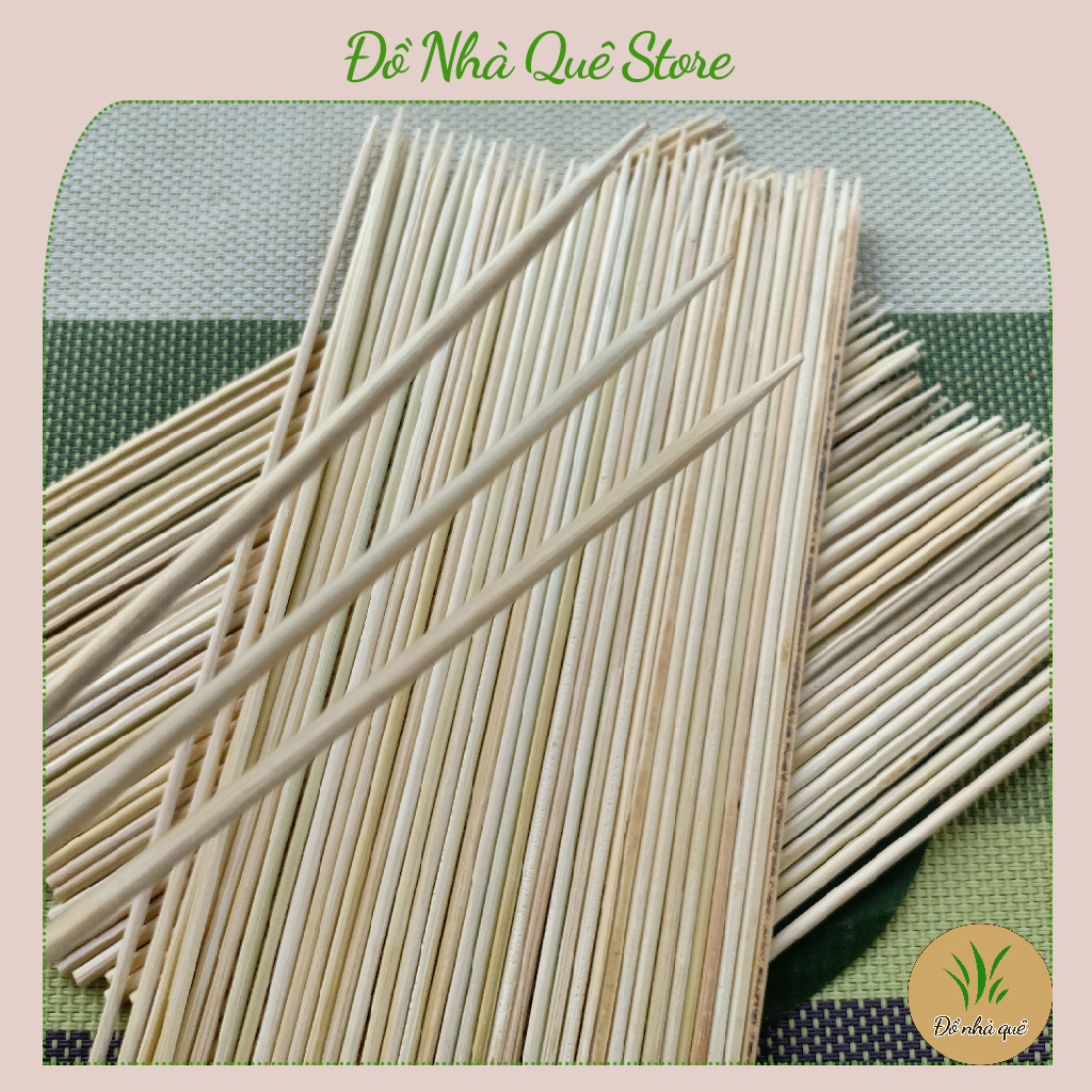 50 que xiên nướng bằng tre dài 20cm