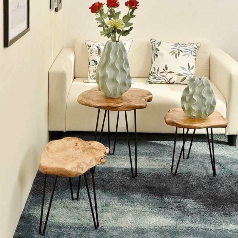 Chân hairpin cao 45cm - Chân thép đặc kèm vít