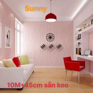 Giấy dán tường, vân chỉ_có sẵn keo cuộn dài 10 mét khổ rộng 45cm