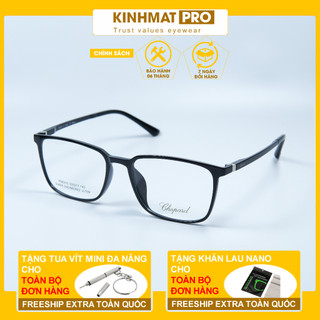Gọng kính nam nữ nhựa ultem cao cấp Chopard HD6357 dáng vuông Kính mắt Pro