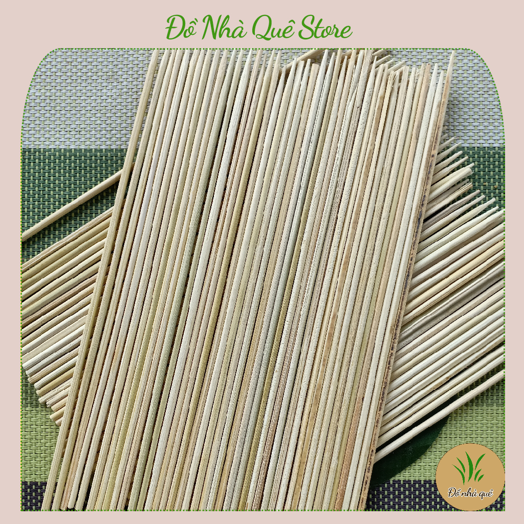 50 que xiên nướng bằng tre dài 20cm