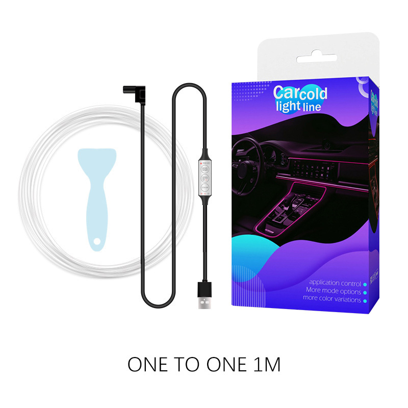 Đèn led viên nội thất xe hơi Ô tô - Đèn led màu neon - Đèn led trang trí nội thất xe hơi Ô tô - Đèn led đầu chuyển USB.