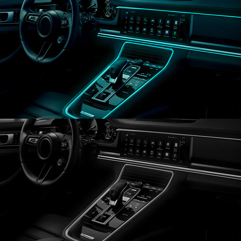 Đèn led viên nội thất xe hơi Ô tô - Đèn led màu neon - Đèn led trang trí nội thất xe hơi Ô tô - Đèn led đầu chuyển USB.