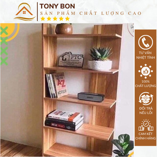 [GOSO] Kệ Sách Gỗ Để Đồ 5 Tầng Lắp Ghép Tiện Lợi