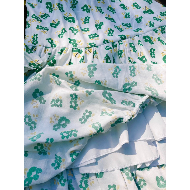 Set Gia Đình Đi Biển: TRẮNG HOA XANH tươi mát cho mùa hè❤️